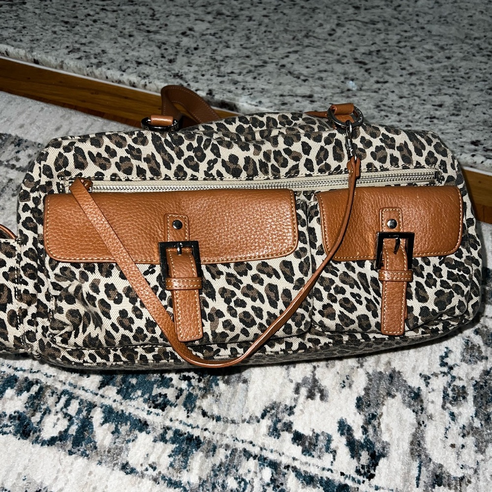Leopard Print Duffel Bag